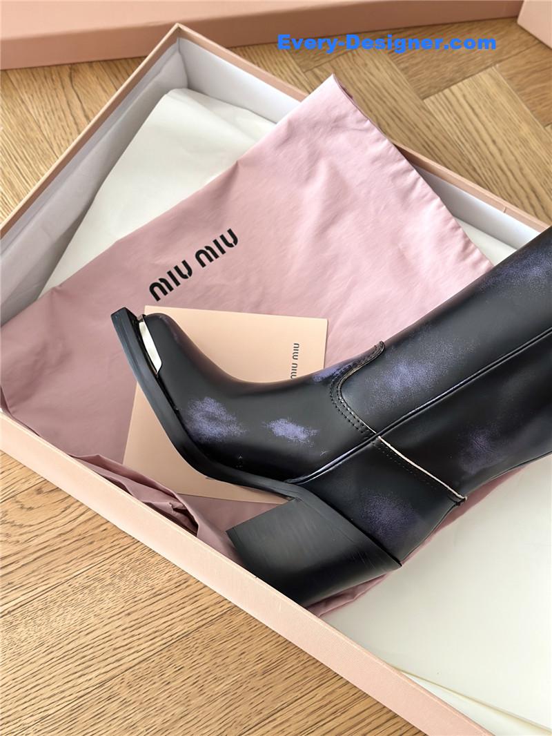 M1um1u new western cowboy boots knight boots
