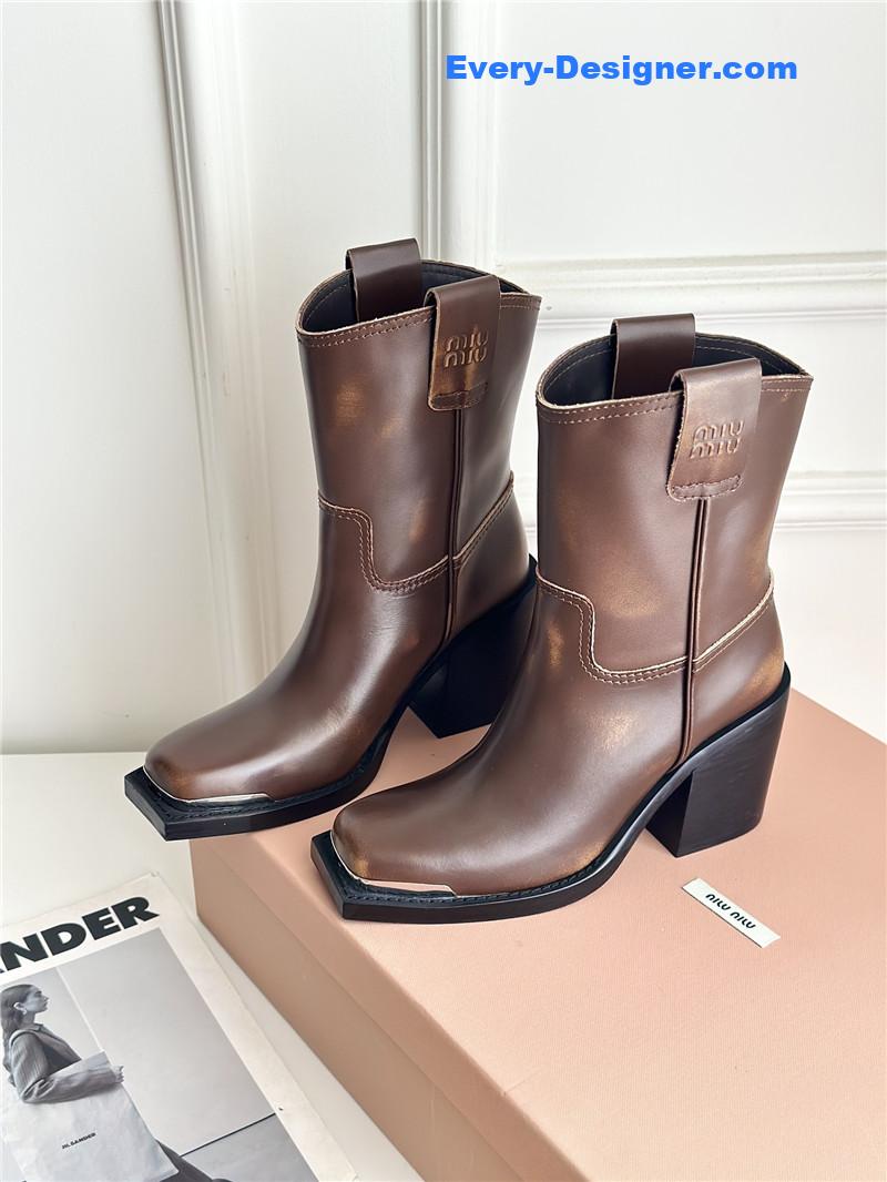 M1um1u new western cowboy boots knight boots