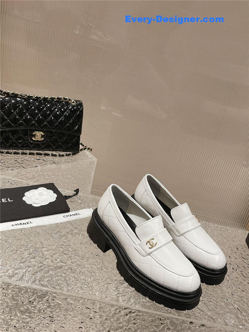 CC calfskin lozenge shoes