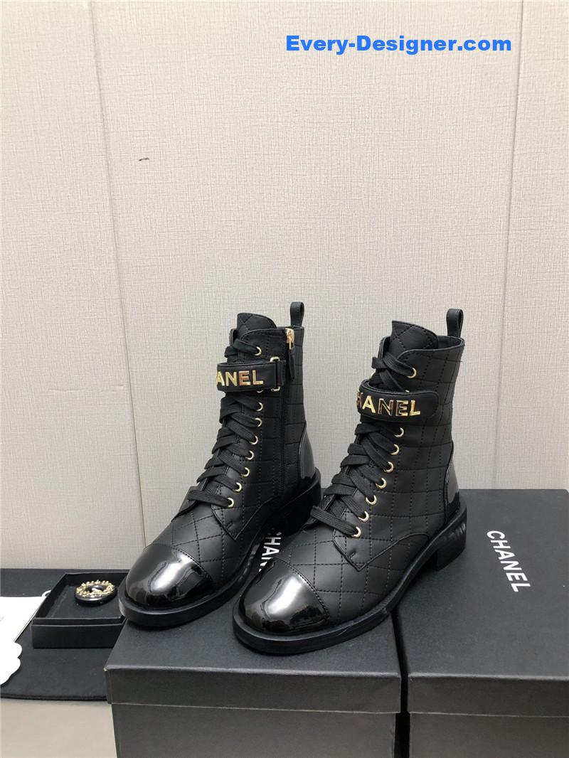 CC leather outsole martin boots