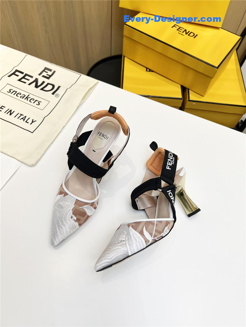 F**di slingback hummingbird pumps