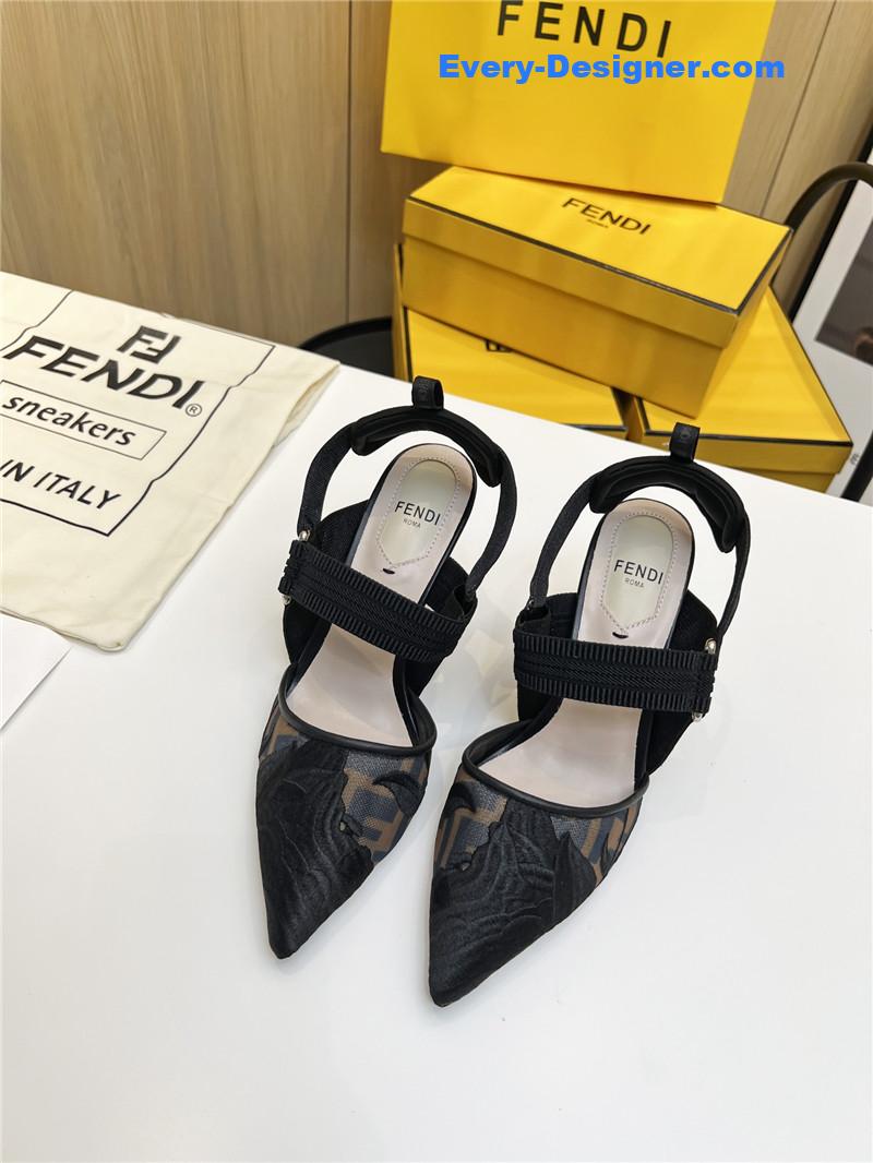 F**di slingback hummingbird pumps