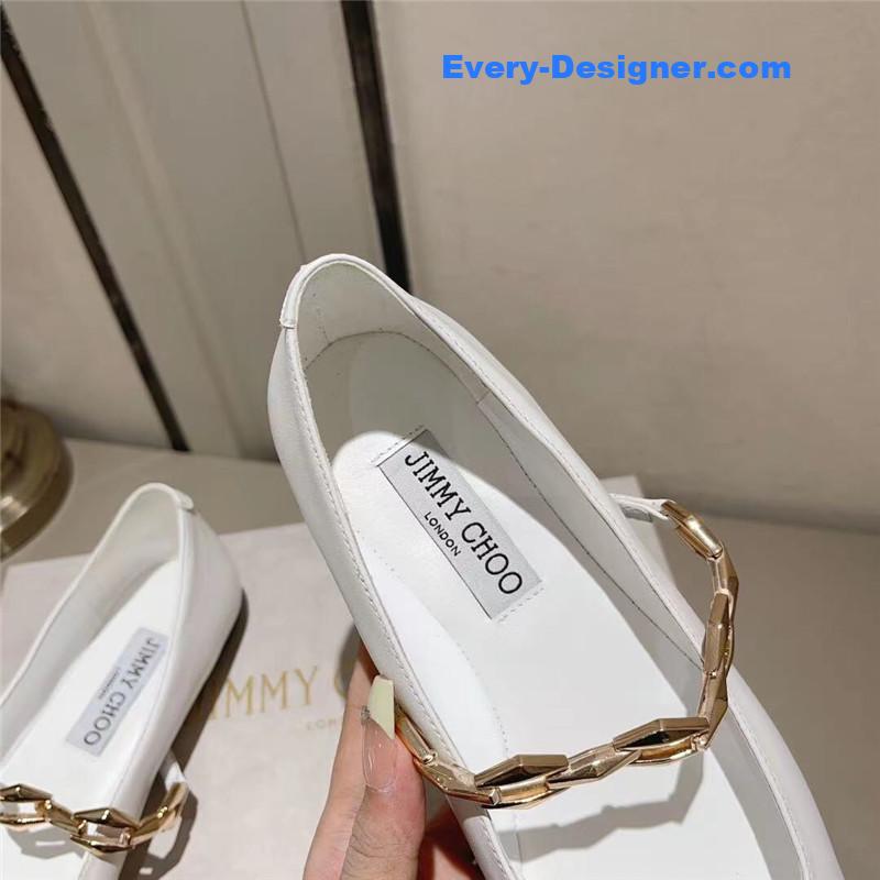 J1m*y Ch00 bow pearl ballet flats