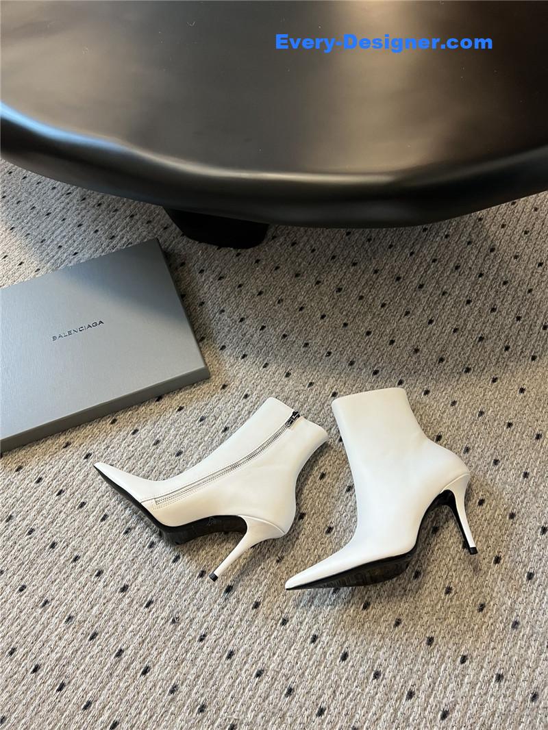 Ba1en*iaga pointed toe zip boots