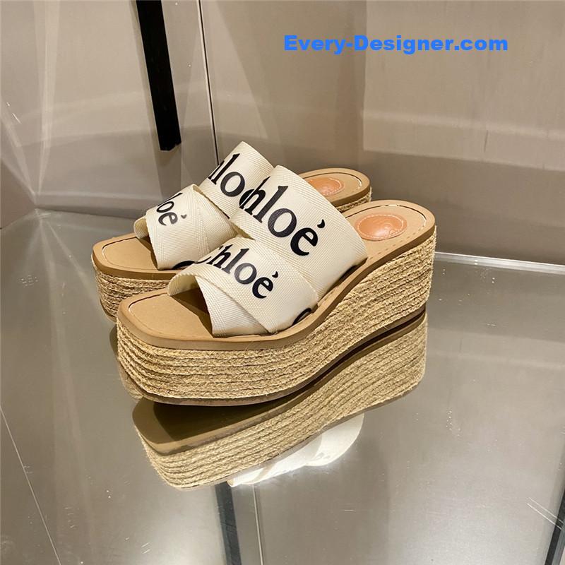 Chloe Cross Braided Roman Slippers