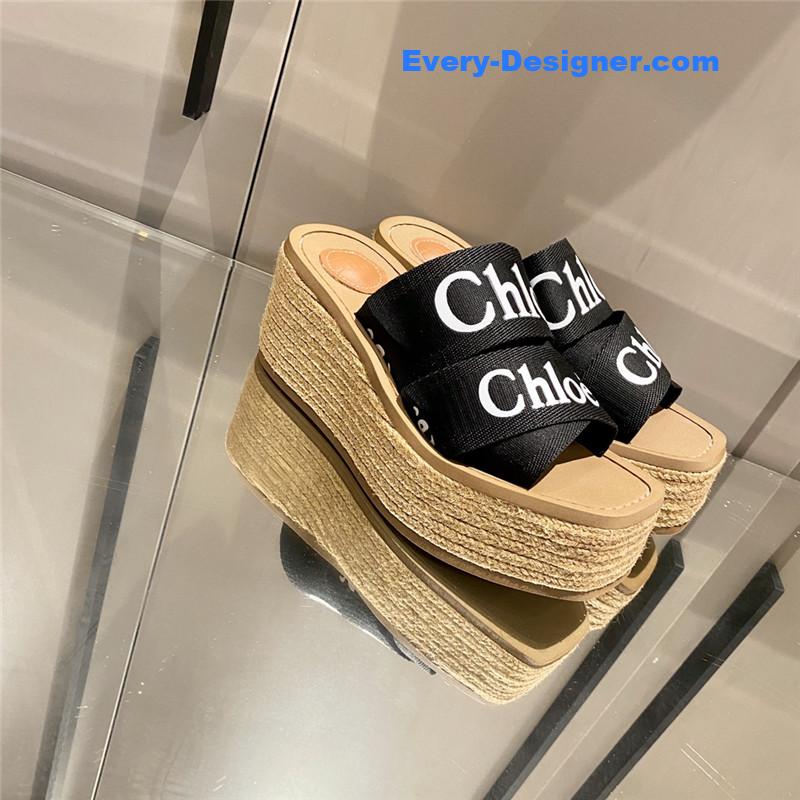 Chloe Cross Braided Roman Slippers