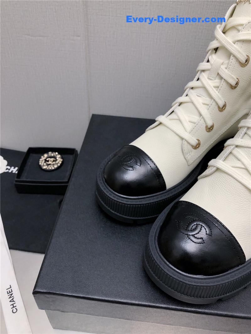 CC C buckle platform Martin ankle boots