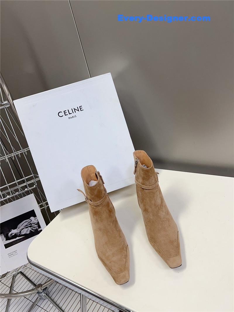 Ce1i*e british pointed toe early autumn ankle boots