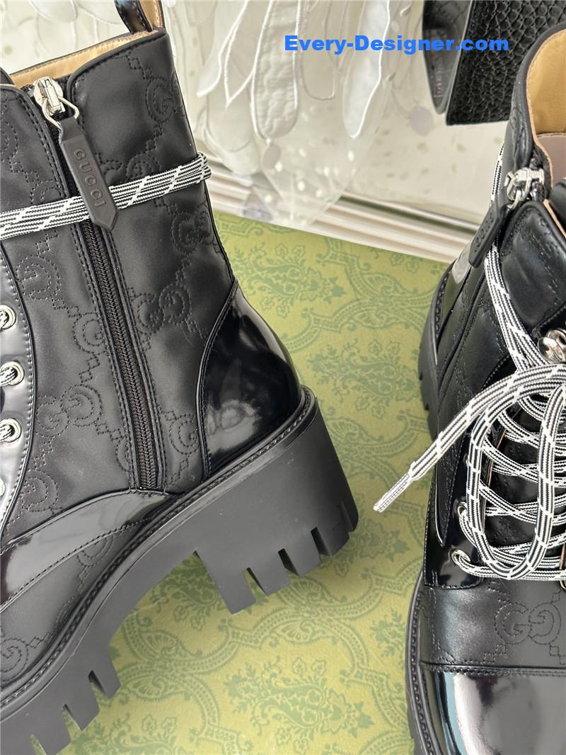 Gvc*1 classic hot style cowhide embossed ankle boots