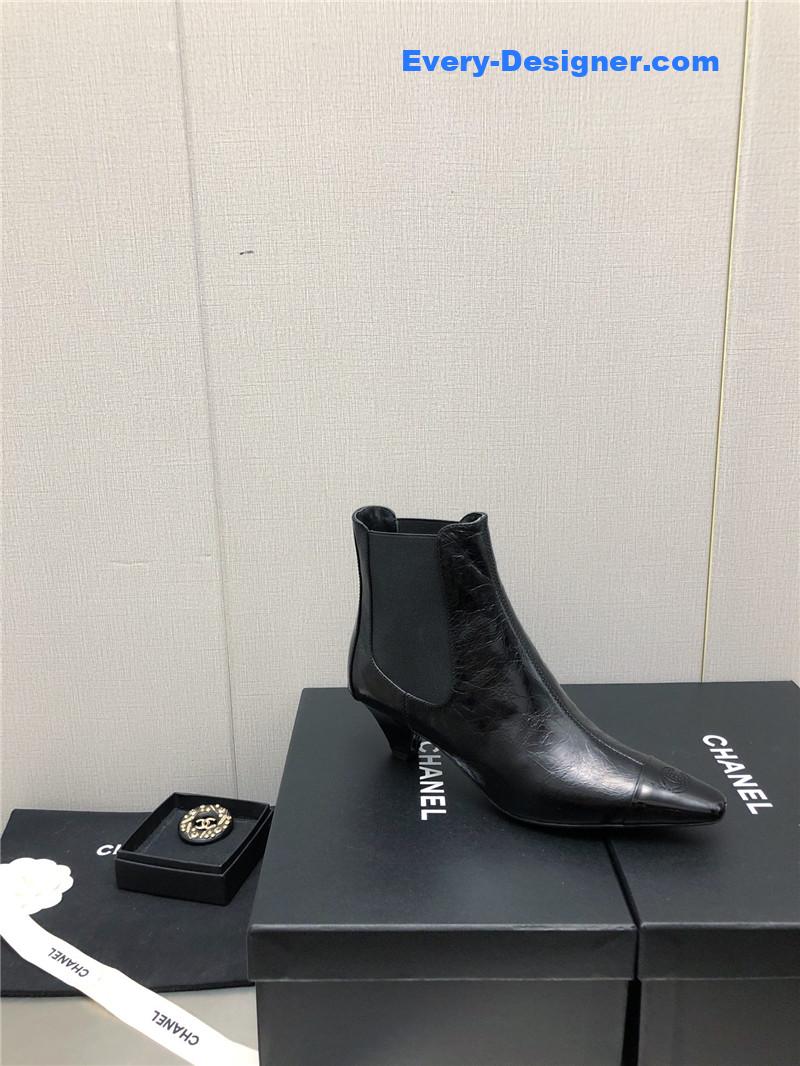 CC classic color block ankle boots