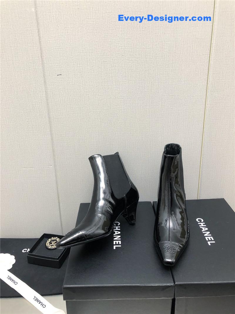 CC classic color block ankle boots