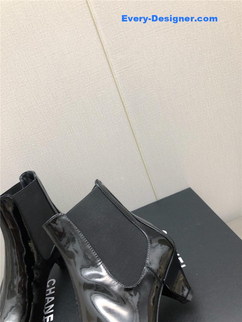 CC classic color block ankle boots