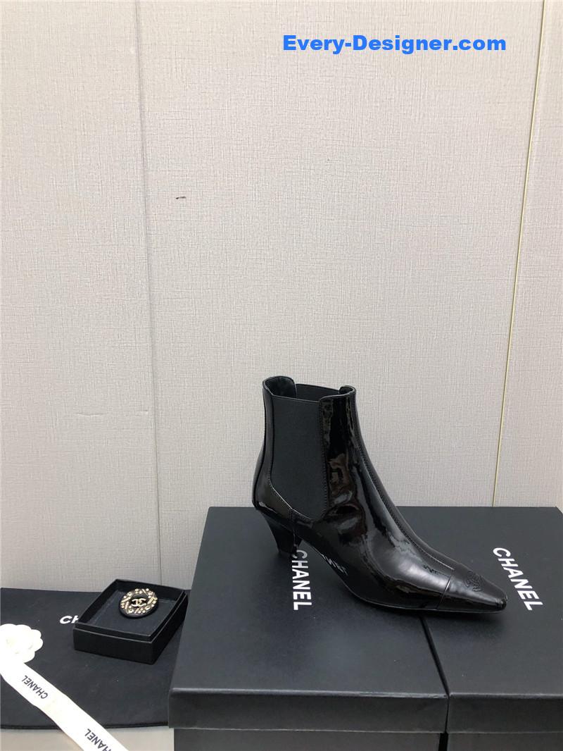 CC classic color block ankle boots
