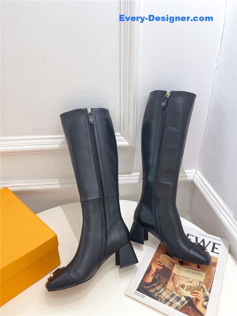 l0vis Vvtt0n lv new v-shaped chunky heel boots