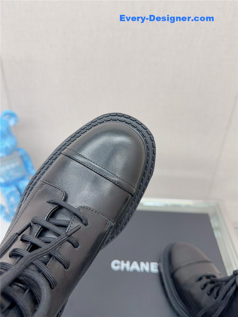CC platform martin ankle boots