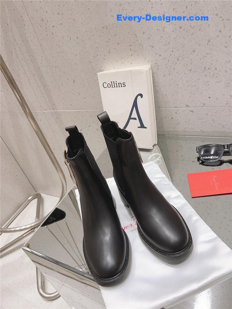 roger u1u1er square buckle ankle boots