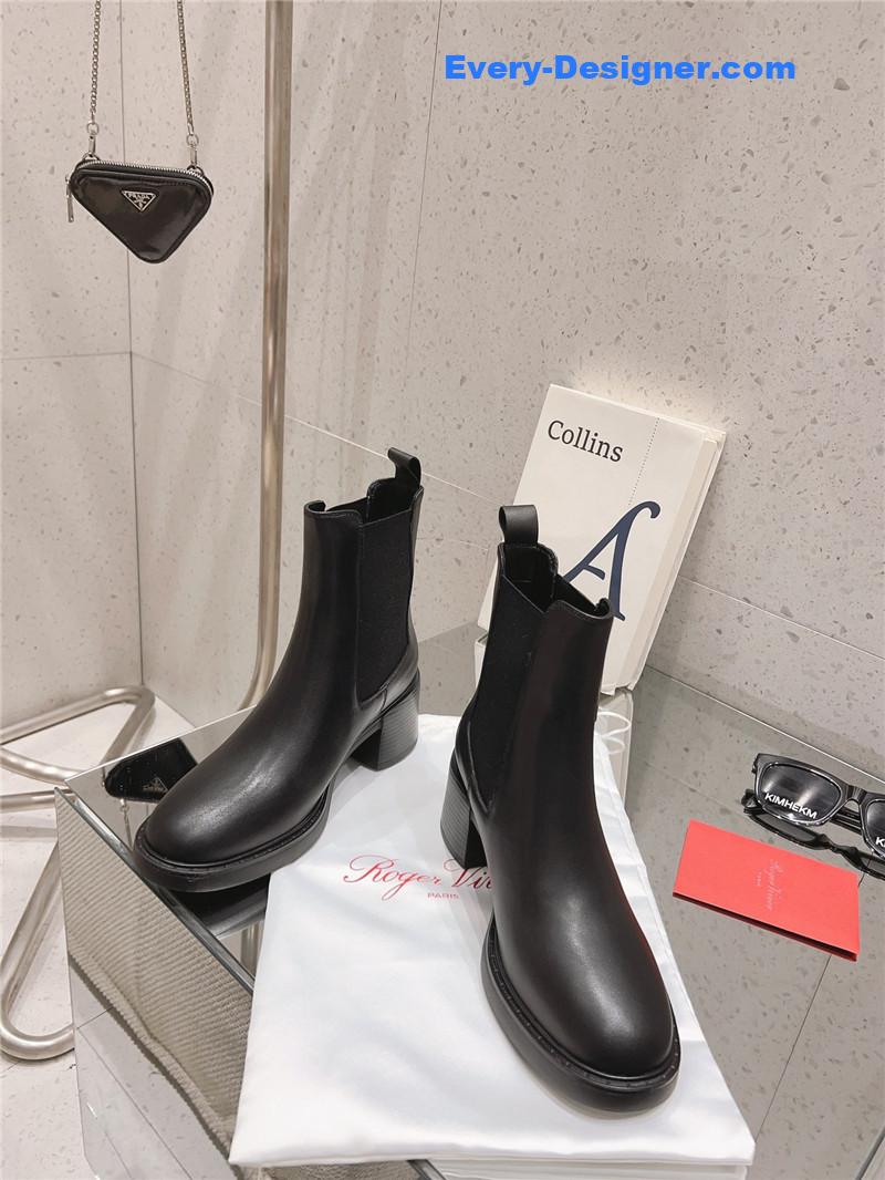 roger u1u1er square buckle ankle boots