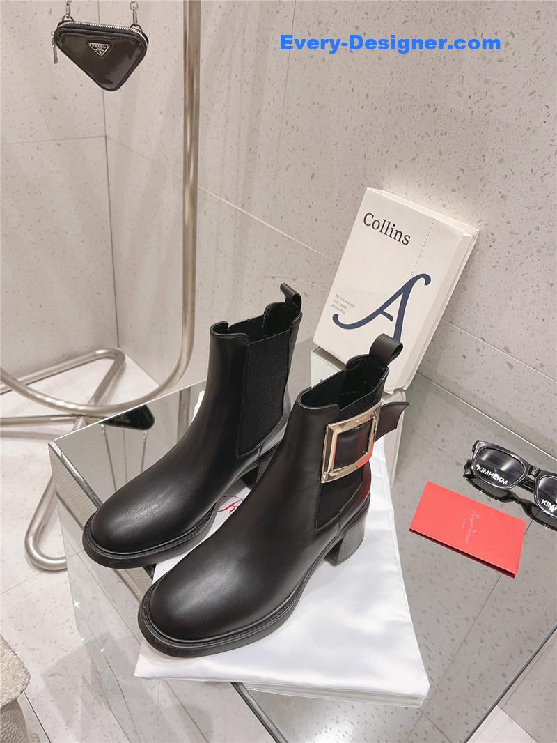 roger u1u1er square buckle ankle boots