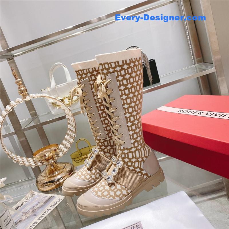 roger u1u1er new boots knit boots sports high boots