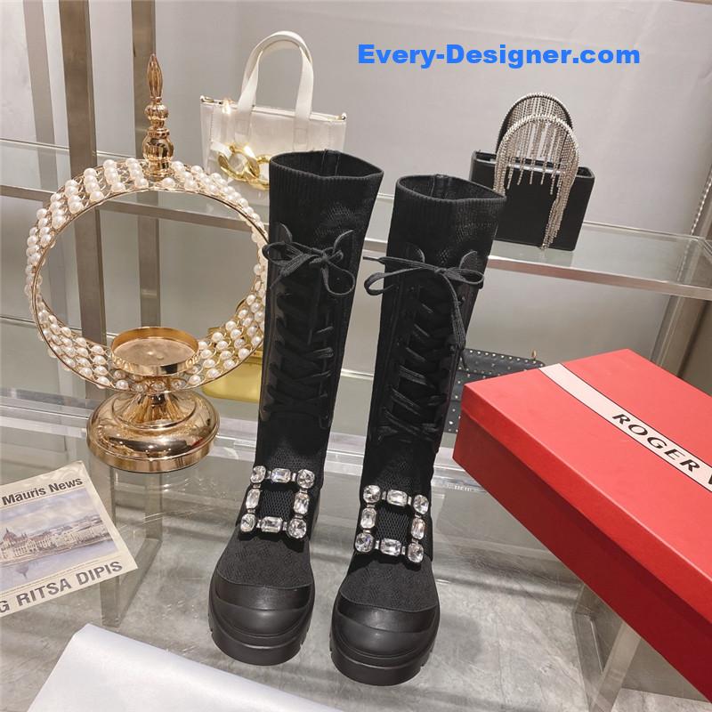 roger u1u1er new boots knit boots sports high boots