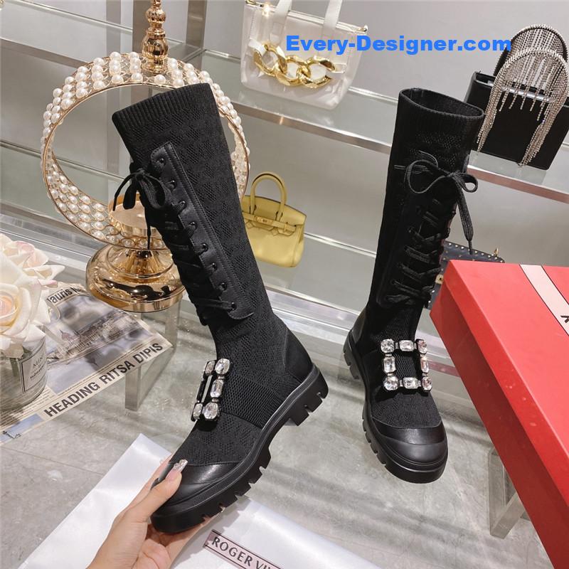 roger u1u1er new boots knit boots sports high boots