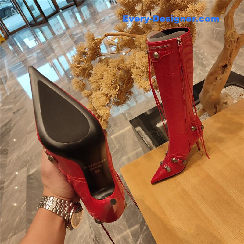 Ba1en*iaga metal stud le cagloe motorcycle boots