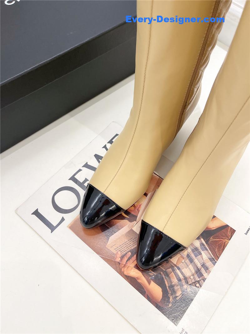 CC counter classic electric embroidery thick heel short boots