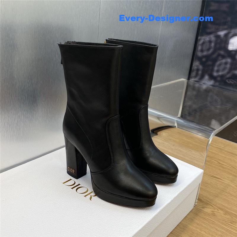 D10r cd letter logo hardware buckle motorcycle boots