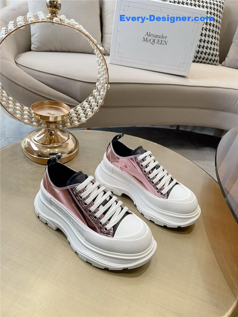 a1exa*der Mcqv*en new canvas series thick-soled dad shoes