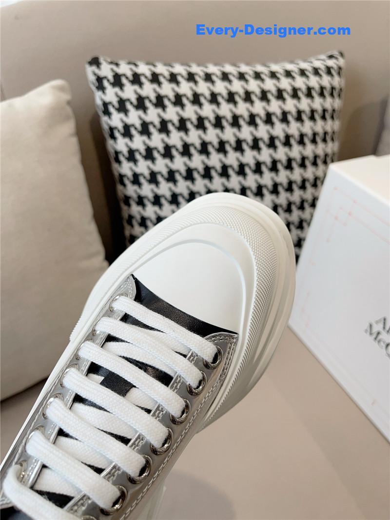 a1exa*der Mcqv*en new canvas series thick-soled dad shoes