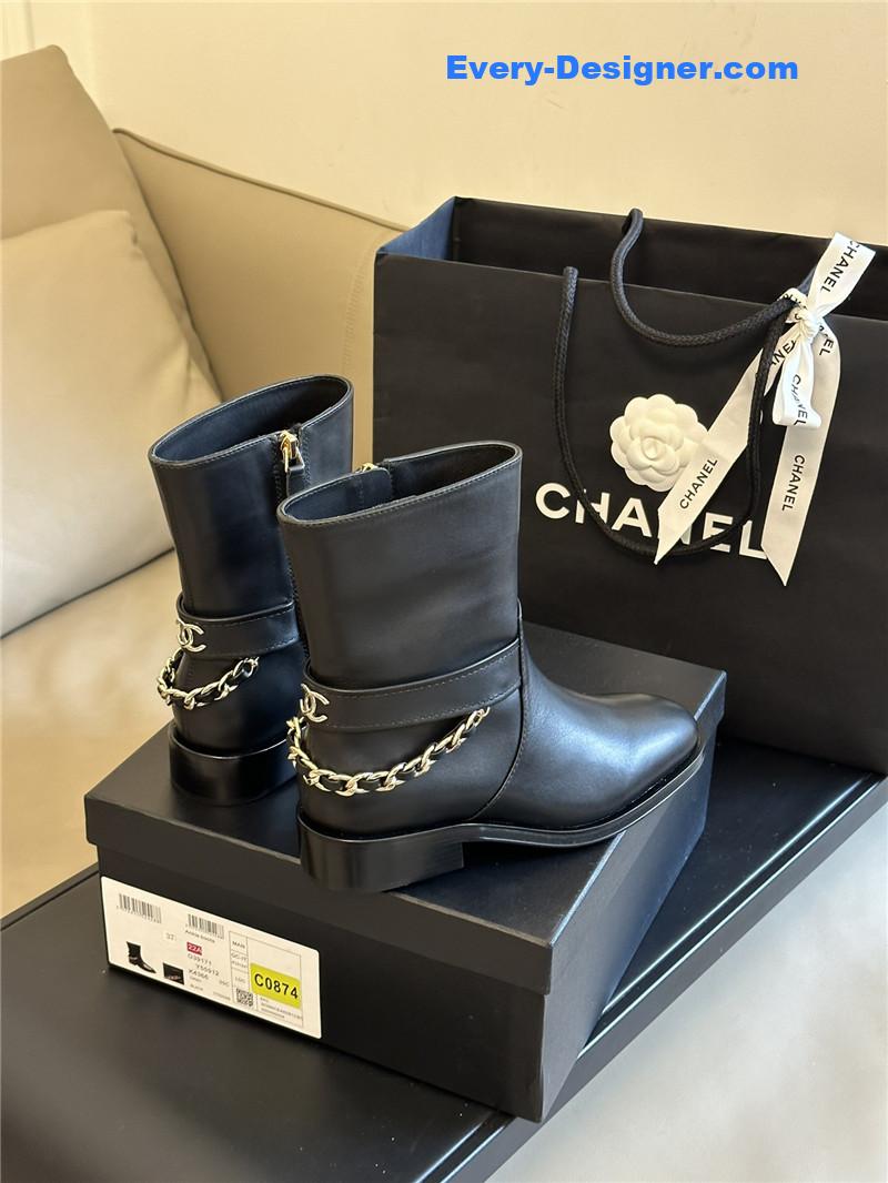 CC autumn and winter chain short boots