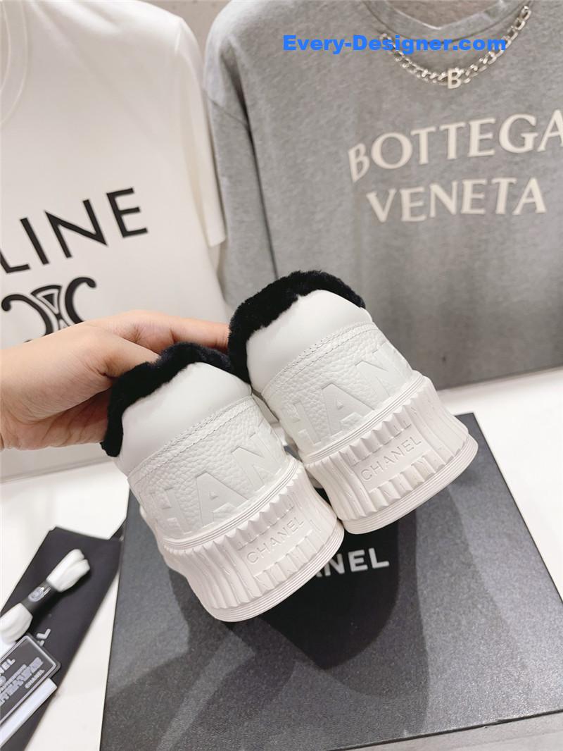 Ch**el panda colorblock thick-soled biscuit shoes