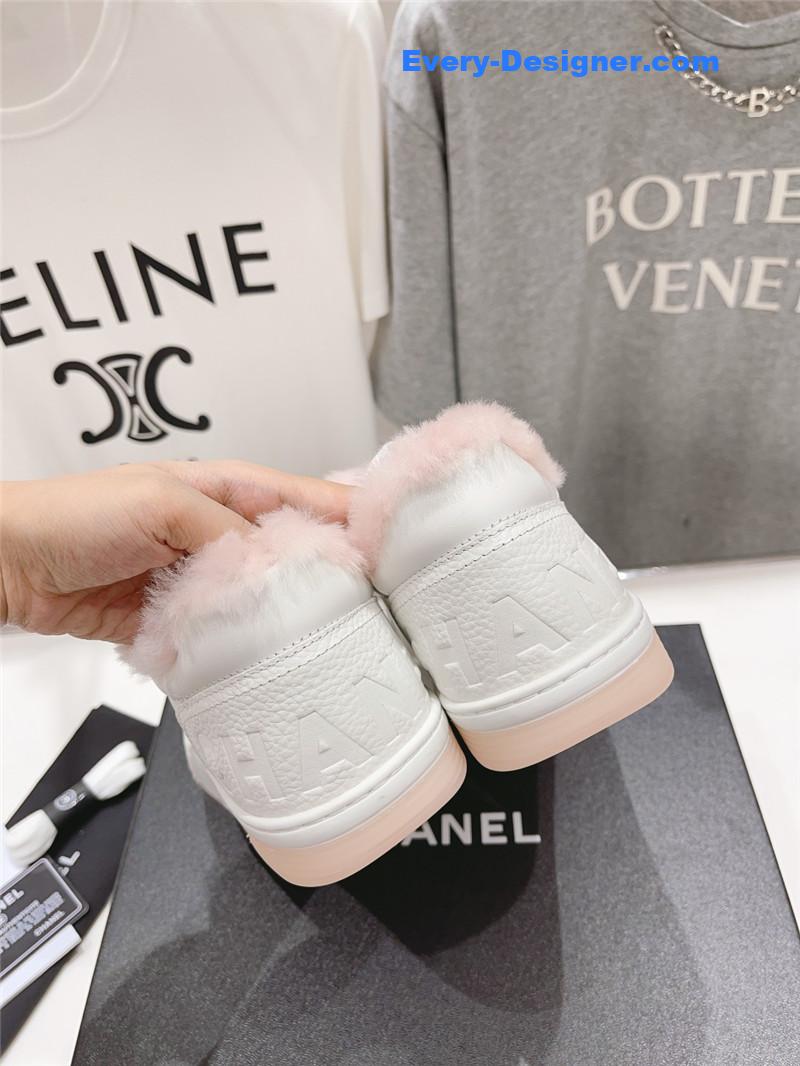 Ch**el panda colorblock thick-soled biscuit shoes