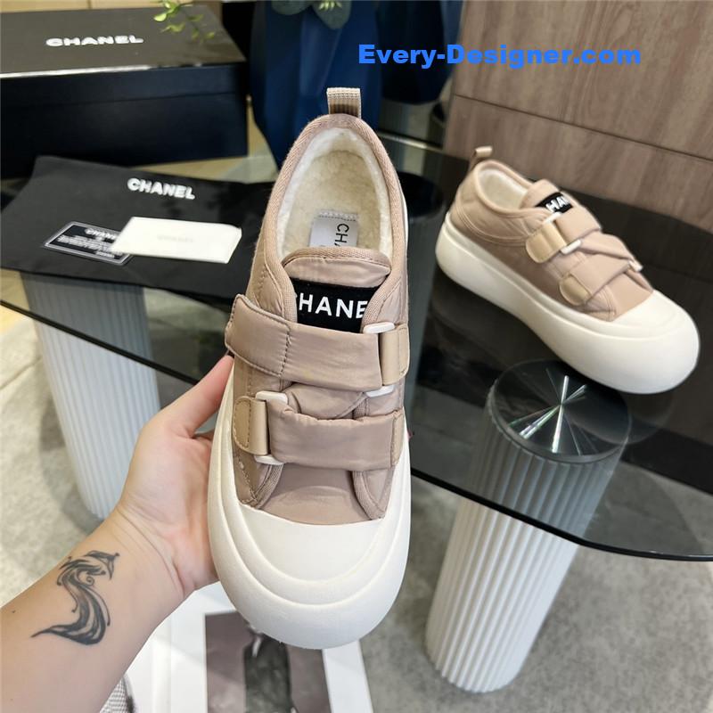 Ch**el new low top thick lace bread shoes