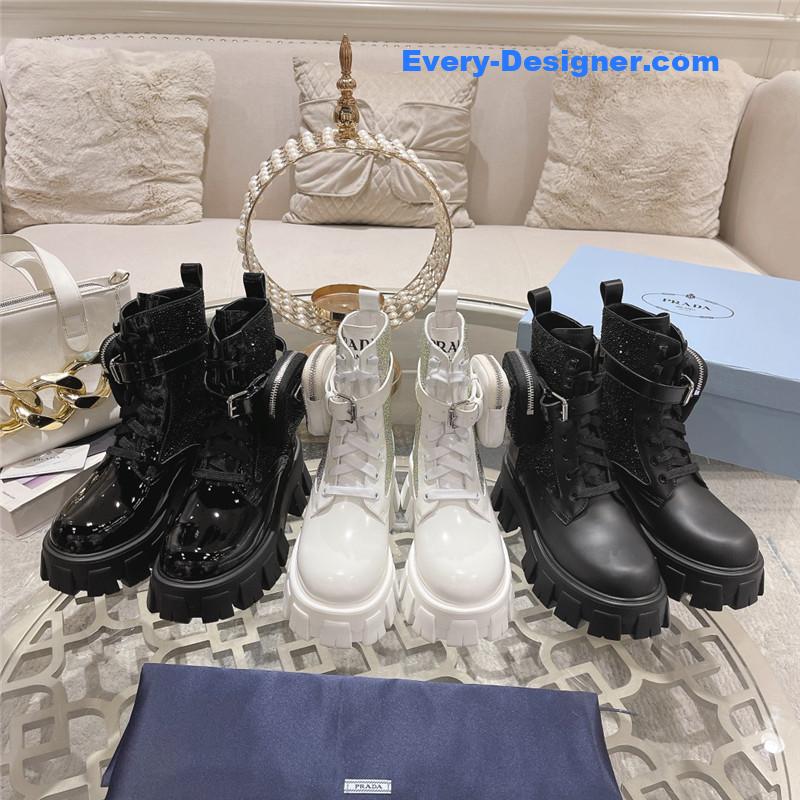 Pra*a monolith pouch leather boots