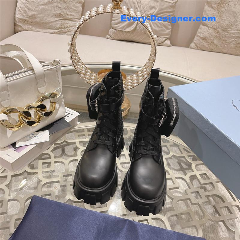 Pra*a monolith pouch leather boots