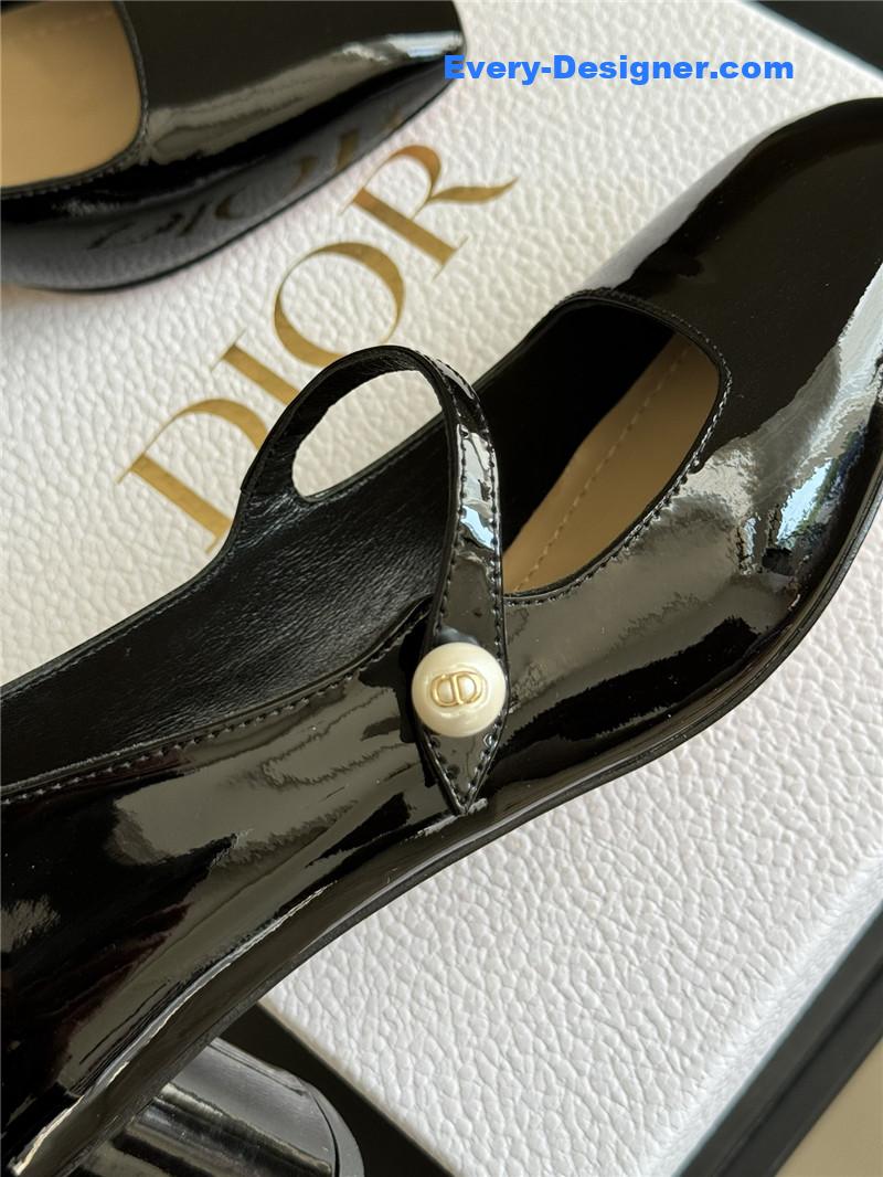 D10r small square toe mary jane shoes