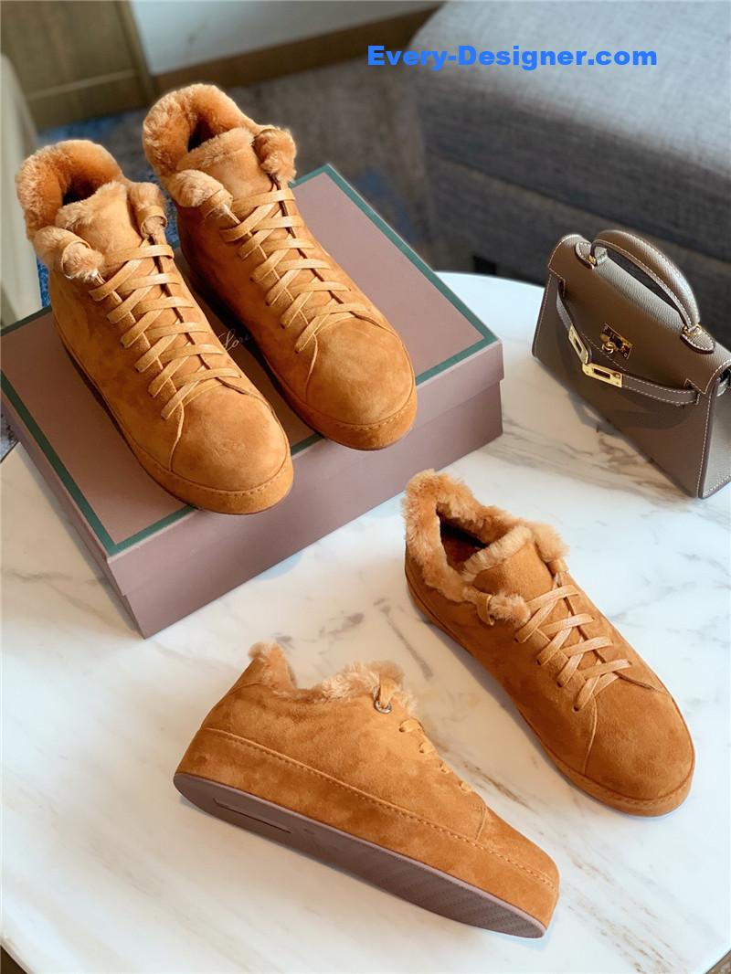 L0r0 P1ana cashmere retro casual shoes