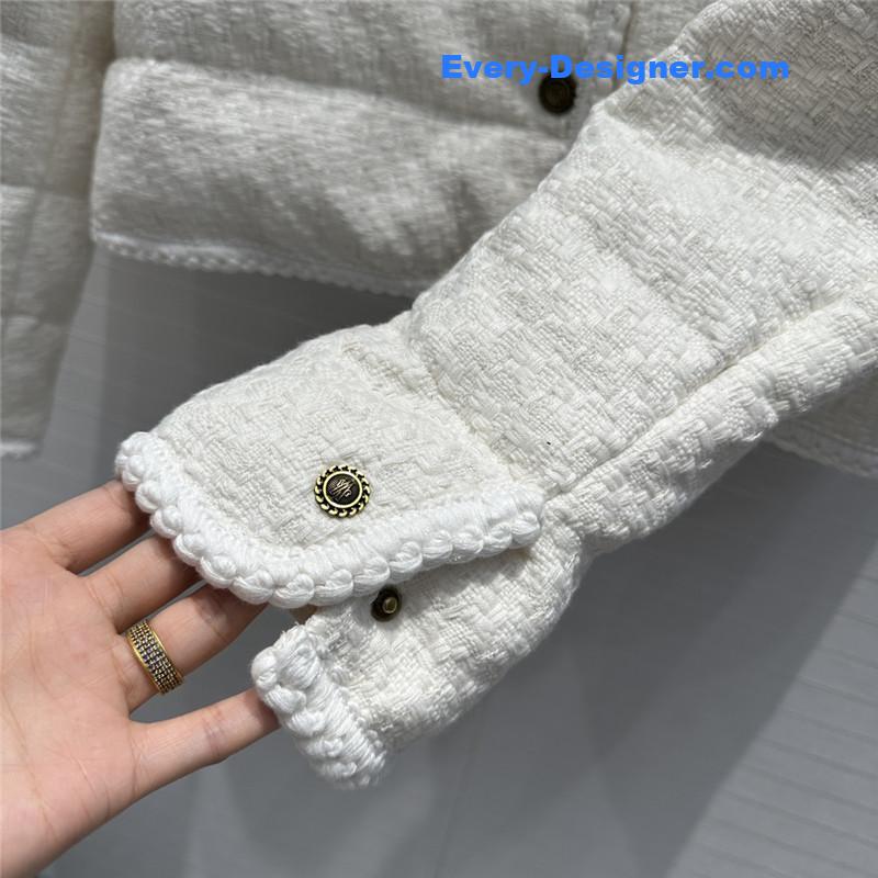 Moncler tweed woven jacket down jacket replica clothes