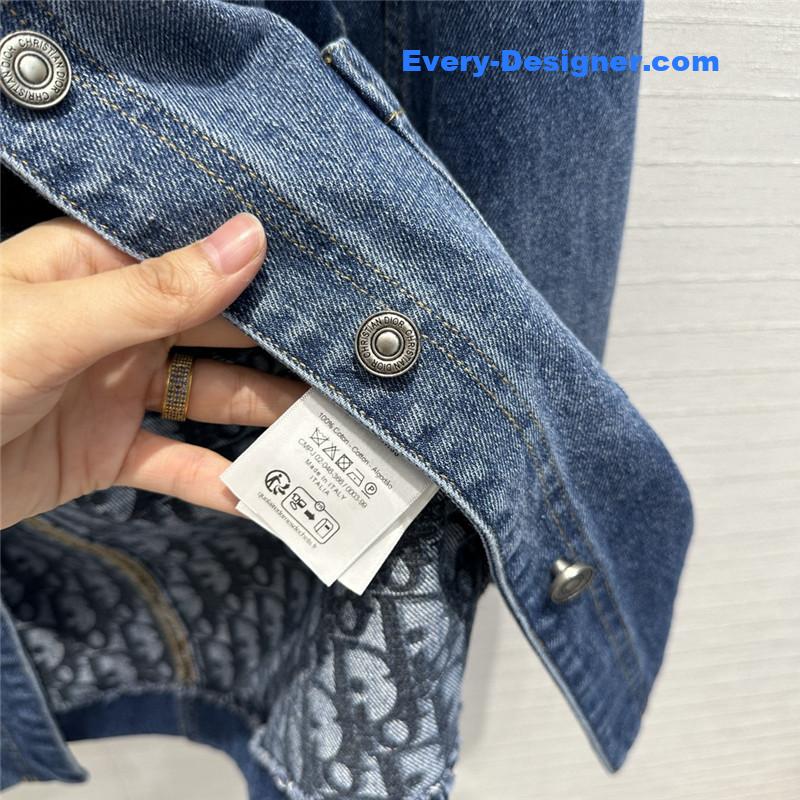 D10r jacquard knitted hooded cardigan replica designer clothes