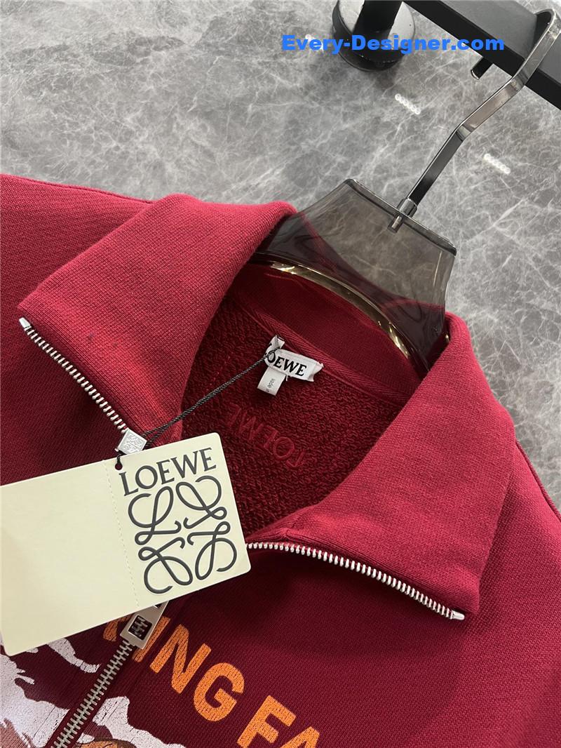 L0ew* half zip stand collar pullover sweatshirt replicas clothes