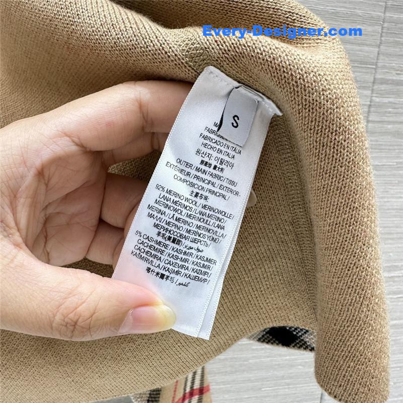 Bv*b*rry v-neck college style cardigan coat replica clothes