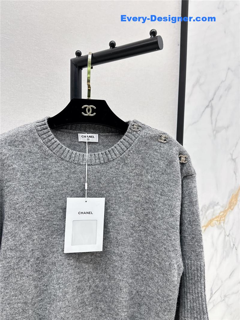 Ch**el lock shoulder sweater replica designer clothes