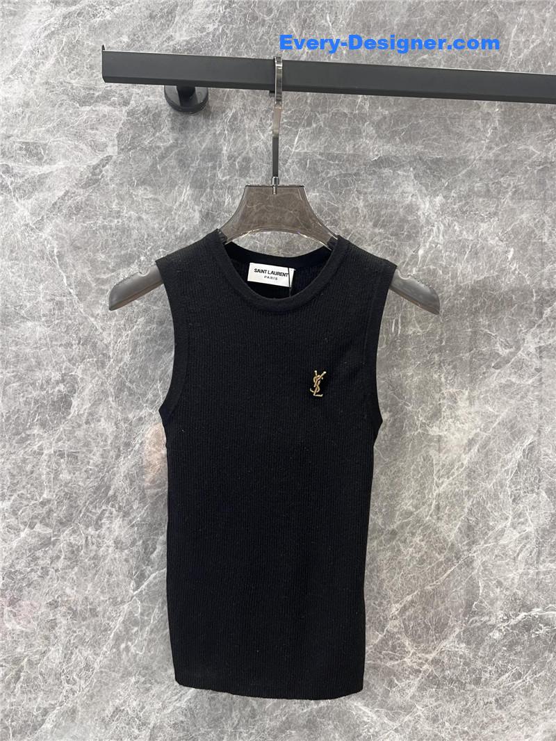 Y51 letter brooch knitted vest replicas clothes