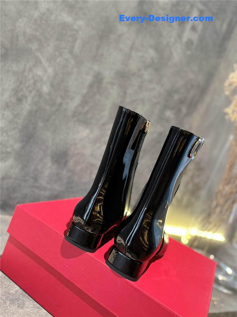Va1e*ntin0 vlogo leather ankle boots