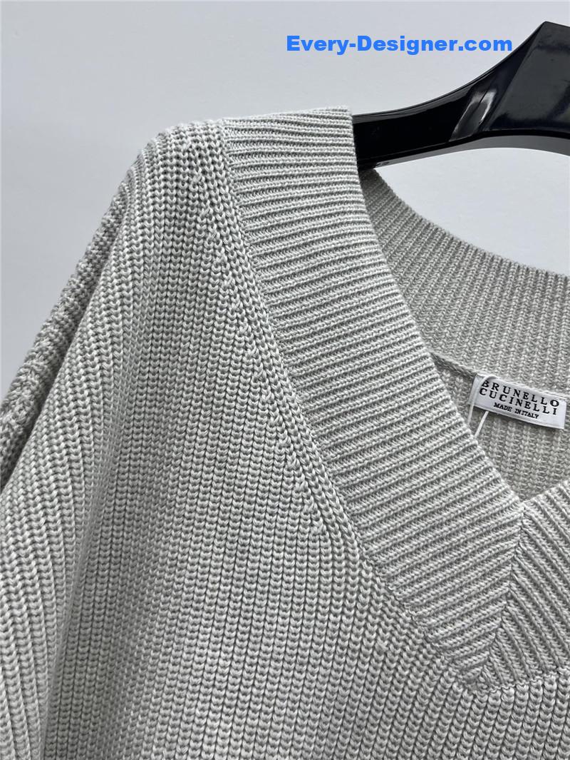 BC large V-neck sweater replica d&g clothing