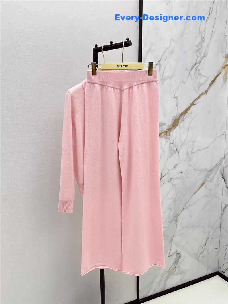 M1um1u new knitted suit replica d&g clothing