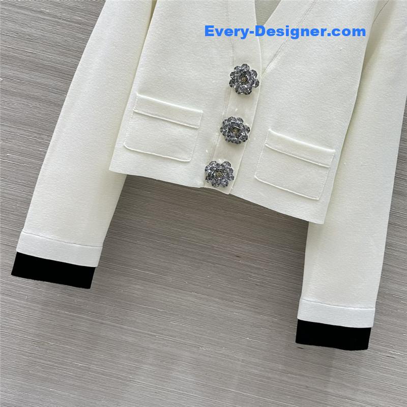 Ch**el v-neck cardigan replica clothing sites
