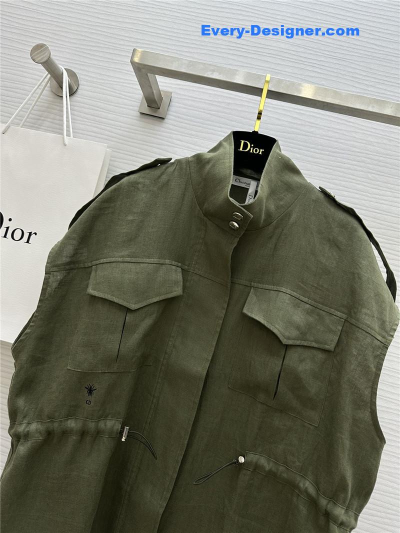 D10r workwear style stand collar vest jacket replica clothes