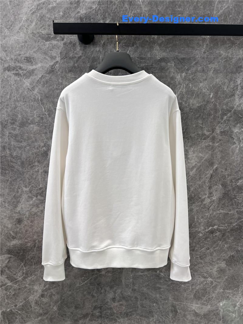 D10r logo appliqué sweatshirt white